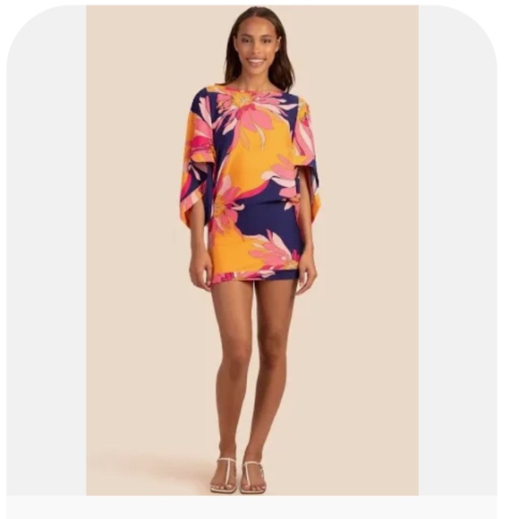 Trina Turk Swim Collection Tropical Floral Breeze Tunic Cover Up - Picture 3 of 10